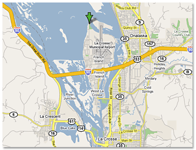 Google Map of French Island