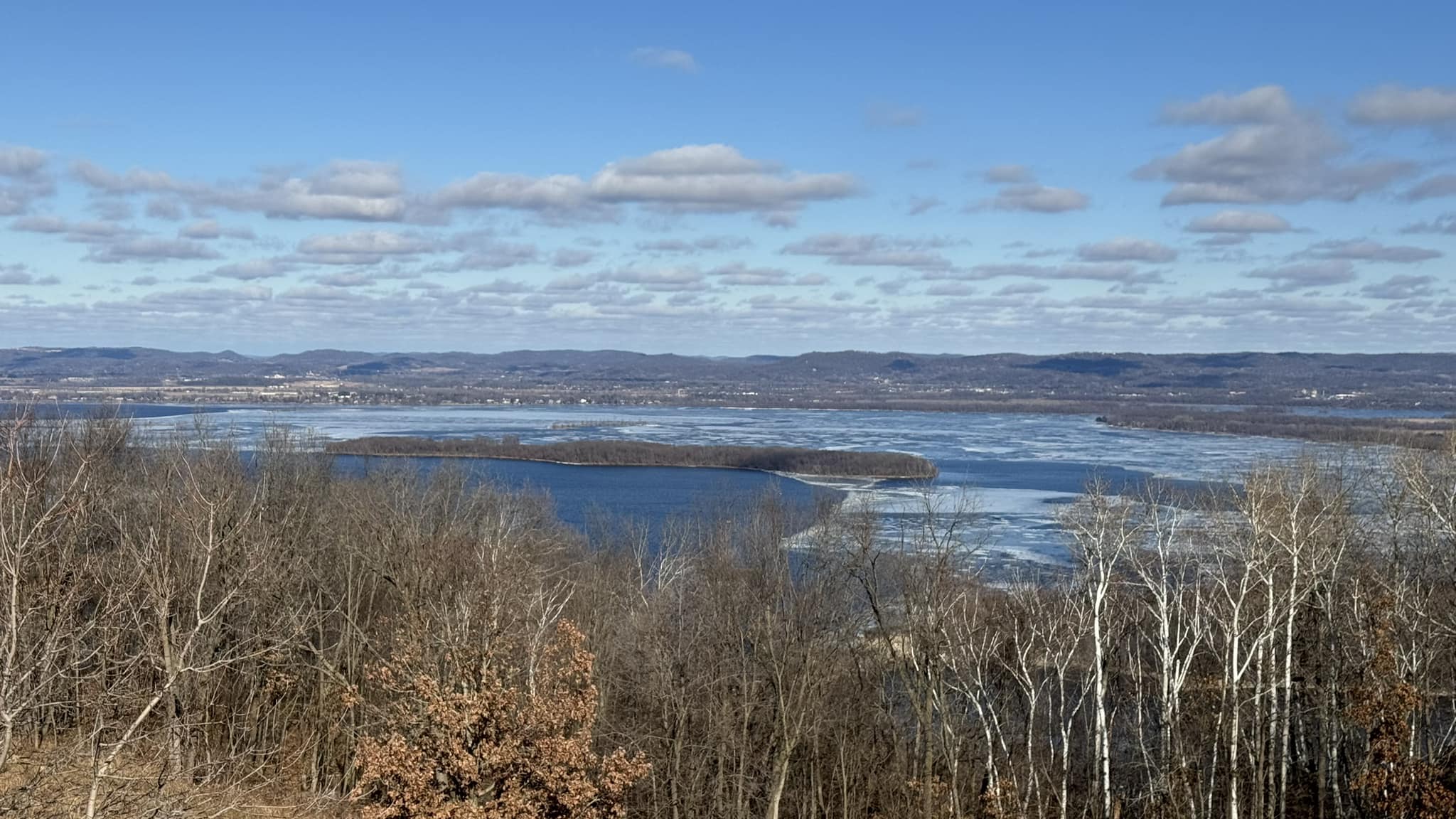 Ice on Lake Onalaska
